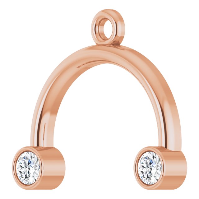 .04 CTW Lab-Grown Diamond Arched Dangle