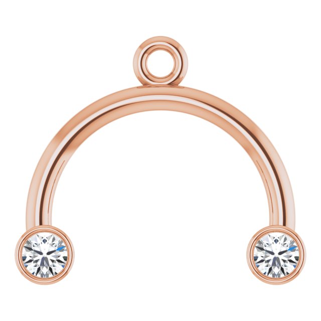 .04 CTW Lab-Grown Diamond Arched Dangle