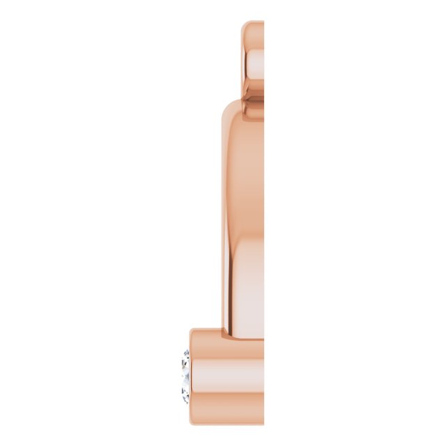 .04 CTW Lab-Grown Diamond Arched Dangle