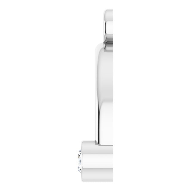 .04 CTW Lab-Grown Diamond Arched Dangle