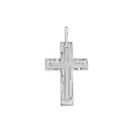 24.47x13. Textured Cross Pendant