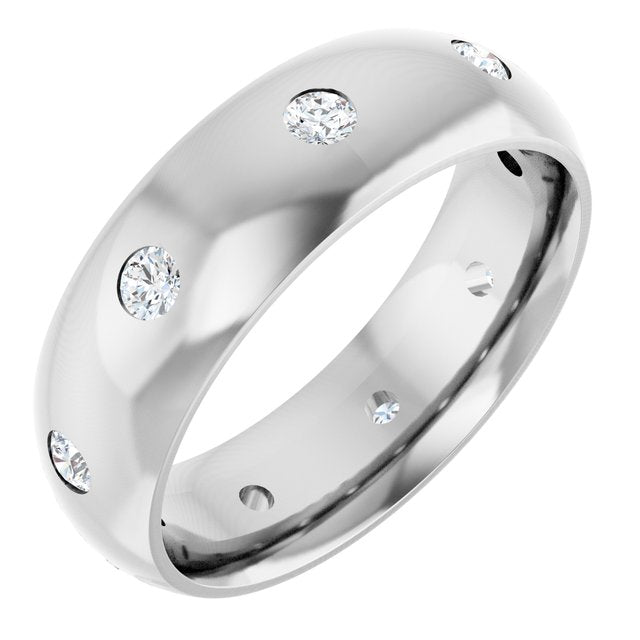1/3 CTW Natural Diamond Band, 6 mm