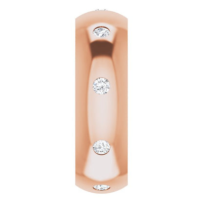 1/4 CTW Lab-Grown Diamond Band, 6 mm
