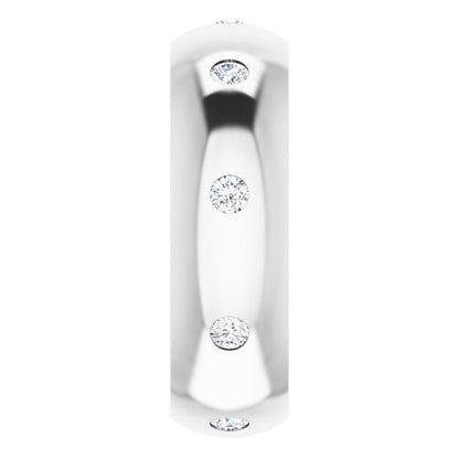 1/4 CTW Lab-Grown Diamond Band, 6 mm