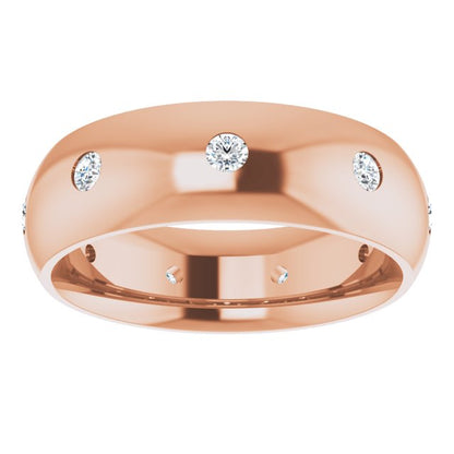 1/4 CTW Natural Diamond Band, 6 mm