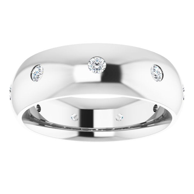 1/4 CTW Natural Diamond Band, 6 mm
