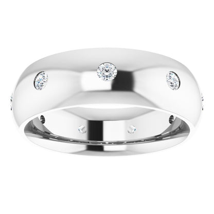 1/4 CTW Natural Diamond Band, 6 mm