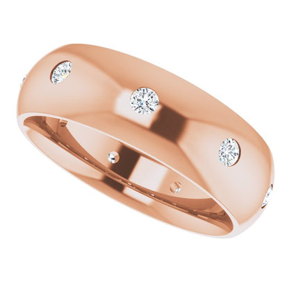 1/4 CTW Lab-Grown Diamond Band, 6 mm