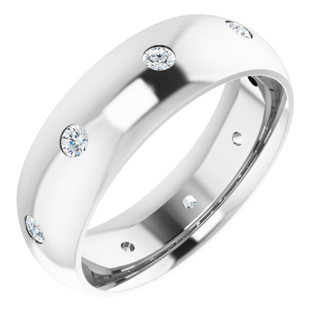 1/4 CTW Natural Diamond Band, 6 mm