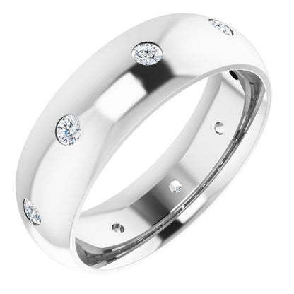 1/4 CTW Natural Diamond Band, 6 mm