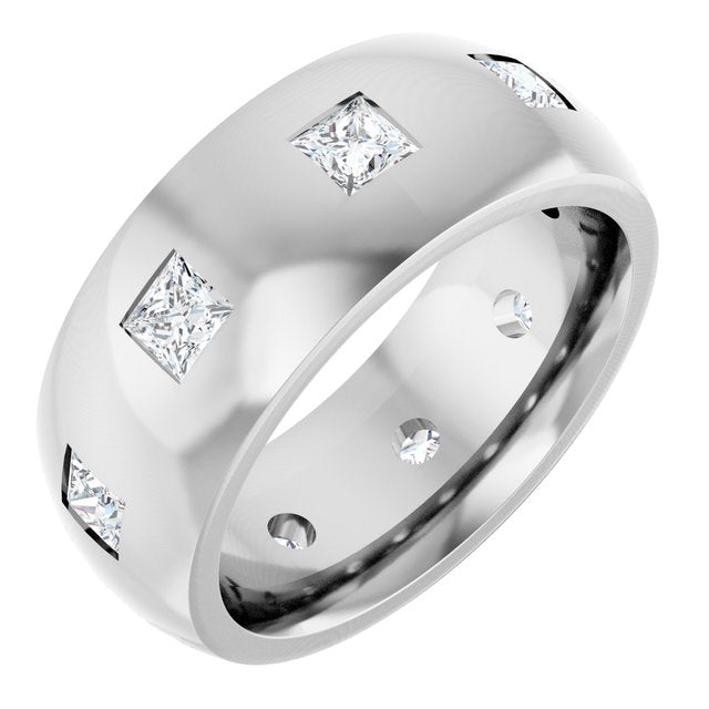 1 1/2 CTW Natural Diamond Band, 8 mm