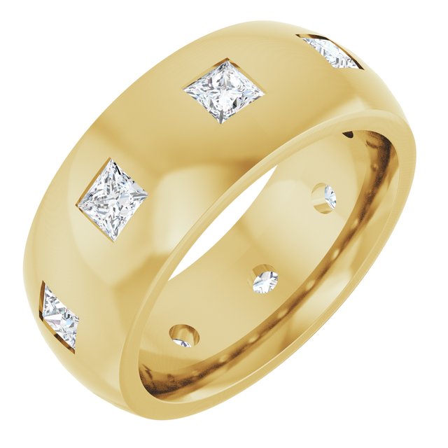 1 1/2 CTW Lab-Grown Diamond Band, 8 mm