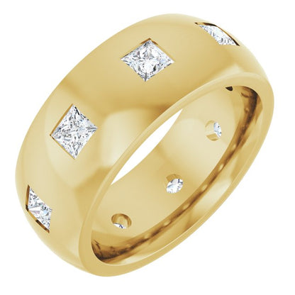 1 1/2 CTW Lab-Grown Diamond Band, 8 mm
