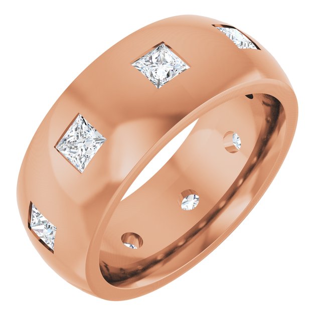 1 1/2 CTW Natural Diamond Band, 8 mm