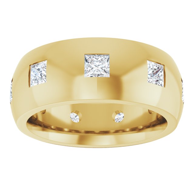 1 1/2 CTW Natural Diamond Band, 8 mm
