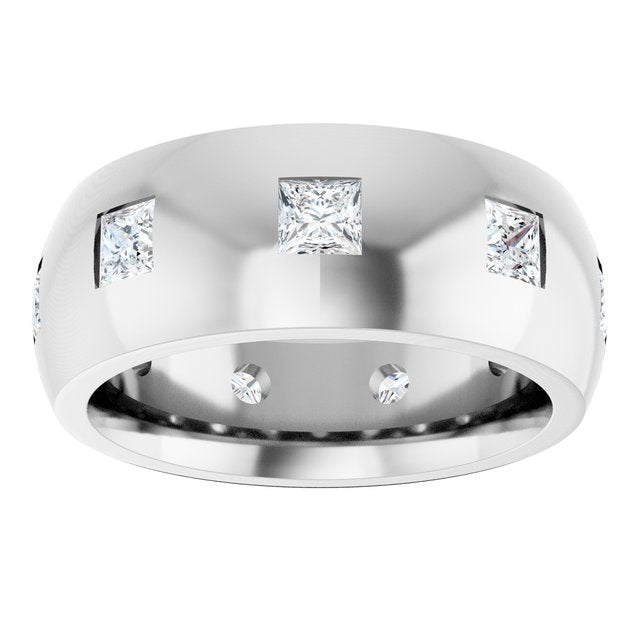 1 1/2 CTW Lab-Grown Diamond Band, 8 mm