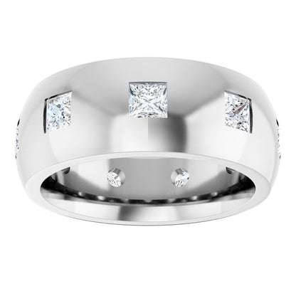 1 1/2 CTW Lab-Grown Diamond Band, 8 mm