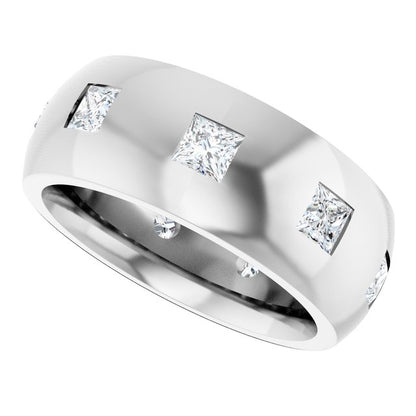 1 1/2 CTW Natural Diamond Band, 8 mm