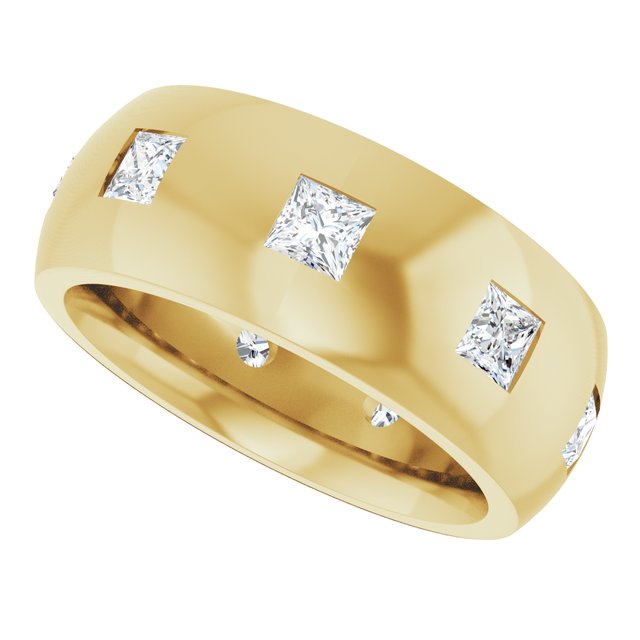 1 1/2 CTW Natural Diamond Band, 8 mm