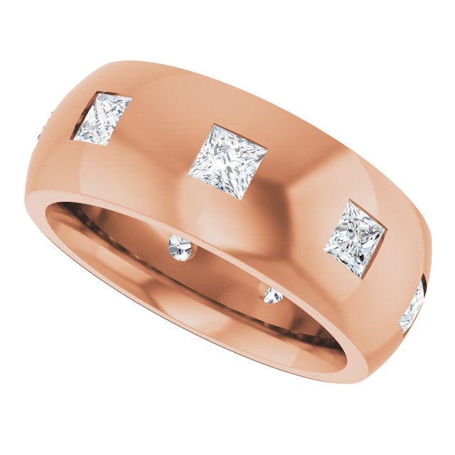1 1/2 CTW Natural Diamond Band, 8 mm