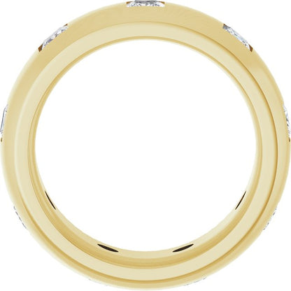 1 1/2 CTW Lab-Grown Diamond Band, 8 mm