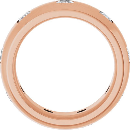 1 1/2 CTW Lab-Grown Diamond Band, 8 mm