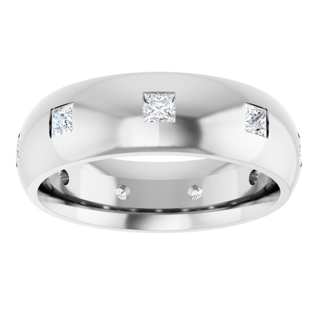 5/8 CTW Lab-Grown Diamond Band, 6 mm