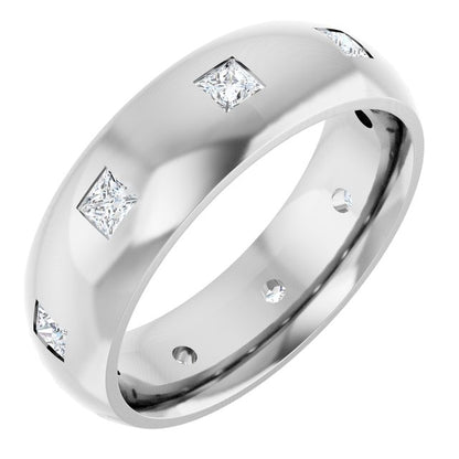 5/8 CTW Lab-Grown Diamond Band, 6 mm