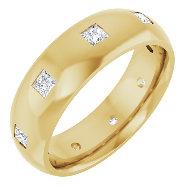 5/8 CTW Lab-Grown Diamond Band, 6 mm