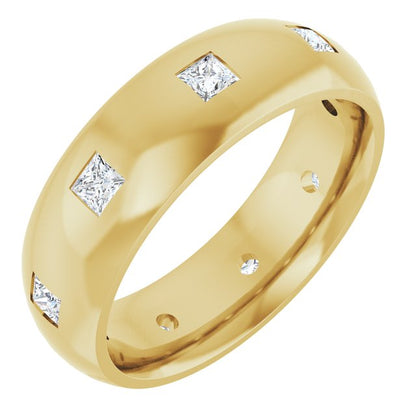 5/8 CTW Lab-Grown Diamond Band, 6 mm