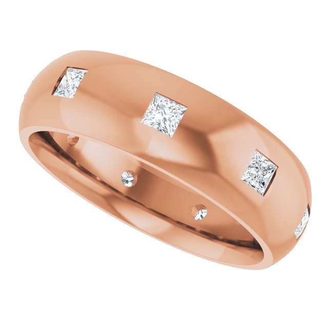 5/8 CTW Lab-Grown Diamond Band, 6 mm
