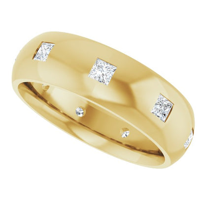 5/8 CTW Lab-Grown Diamond Band, 6 mm