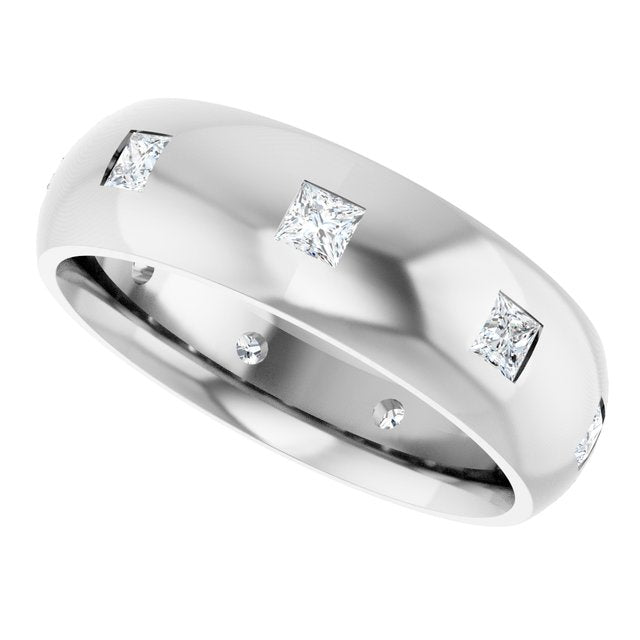 5/8 CTW Lab-Grown Diamond Band, 6 mm