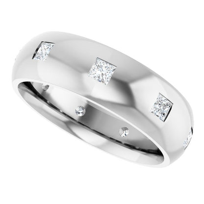 5/8 CTW Lab-Grown Diamond Band, 6 mm