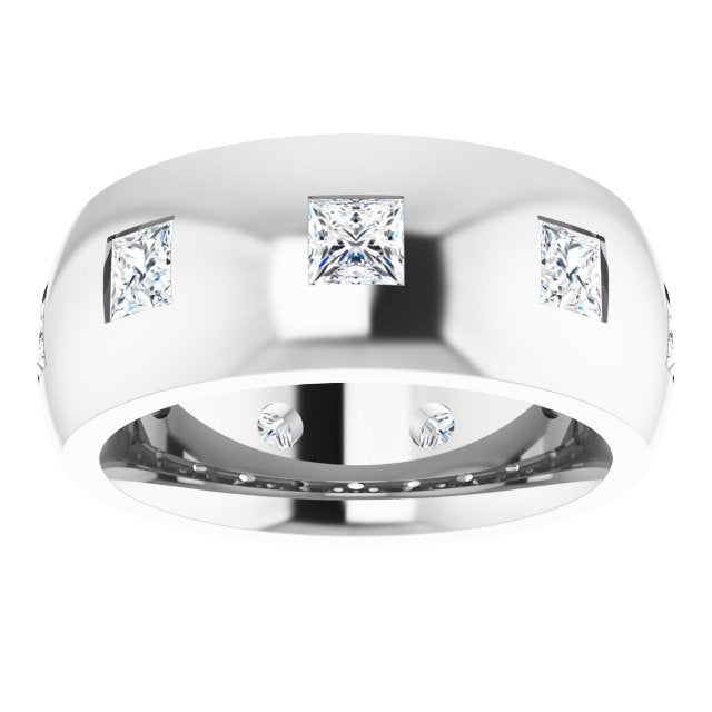 1 1/2 CTW Natural Diamond Band, 8 mm