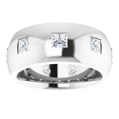 1 1/2 CTW Natural Diamond Band, 8 mm
