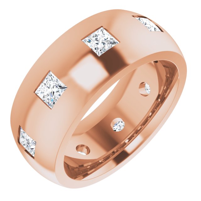 1 1/2 CTW Natural Diamond Band, 8 mm