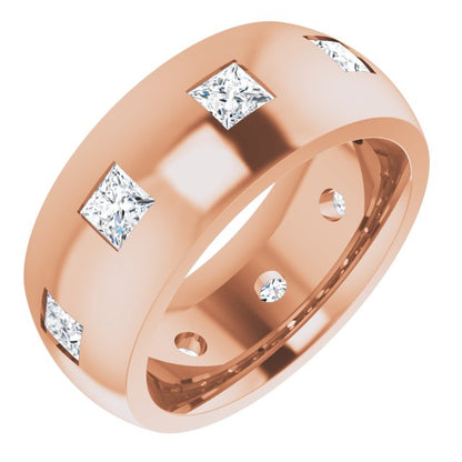 1 1/2 CTW Natural Diamond Band, 8 mm
