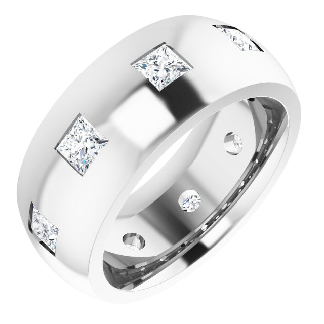 1 1/2 CTW Natural Diamond Band, 8 mm