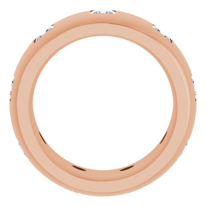 1 1/2 CTW Natural Diamond Band, 8 mm