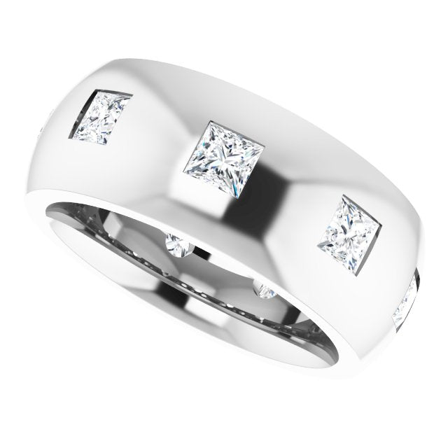 1 1/2 CTW Natural Diamond Band, 8 mm
