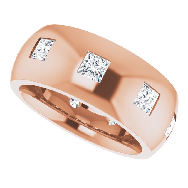 1 1/2 CTW Natural Diamond Band, 8 mm