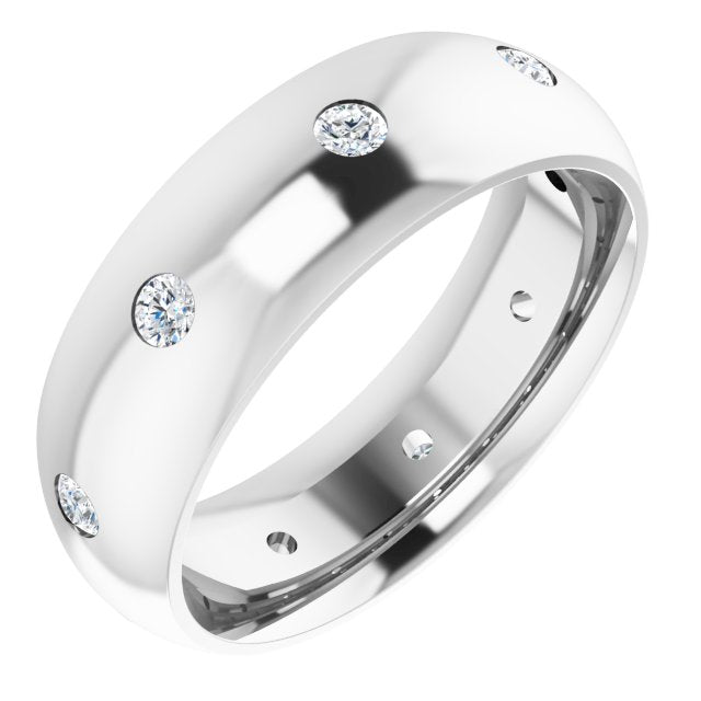 1/4 CTW Natural Diamond Band, 6 mm