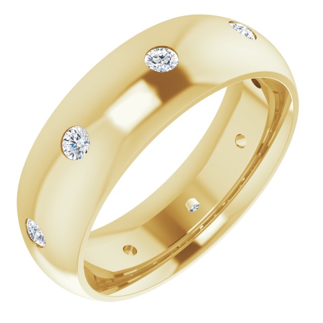 1/4 CTW Natural Diamond Band, 6 mm