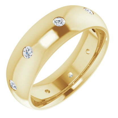 1/4 CTW Natural Diamond Band, 6 mm