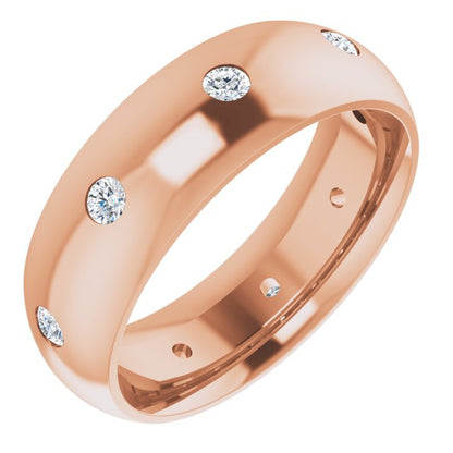 1/4 CTW Lab-Grown Diamond Band, 6 mm