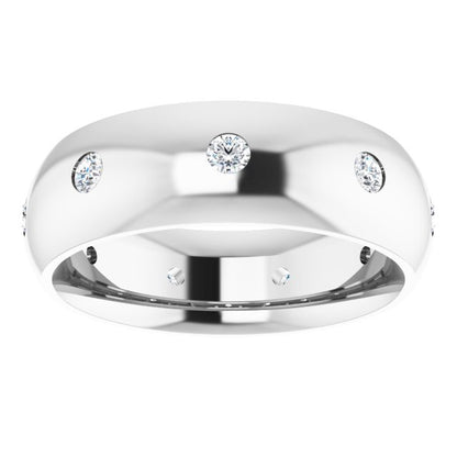 1/4 CTW Natural Diamond Band, 6 mm