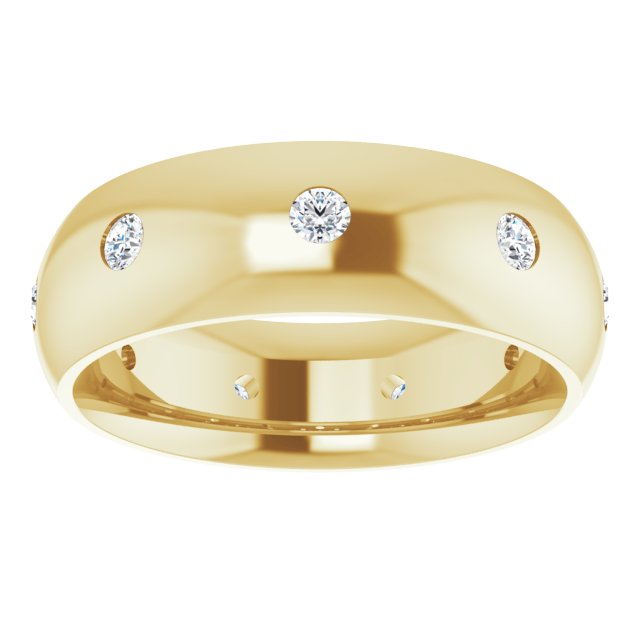 1/4 CTW Natural Diamond Band, 6 mm