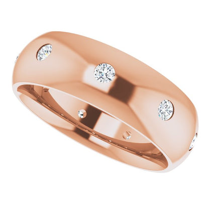 1/4 CTW Natural Diamond Band, 6 mm