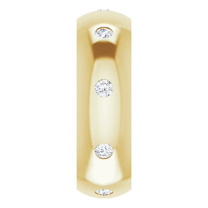 1/4 CTW Natural Diamond Band, 6 mm